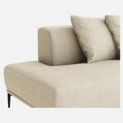 Habitat Méridienne Droite En Lin - Naturel 9 Habitat Méridienne Droite En Lin - Naturel -meubles boutique meridienne droite en lin naturel 1298273