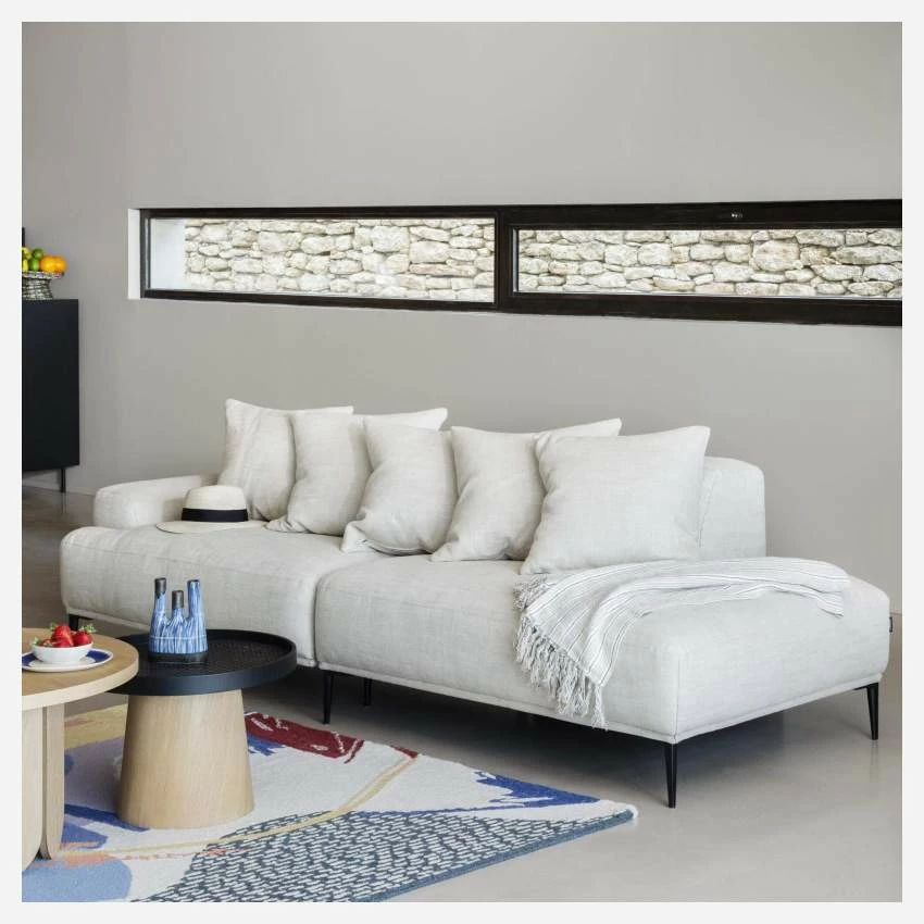 Habitat Méridienne Droite En Lin - Naturel 5 Habitat Méridienne Droite En Lin - Naturel – Image 5