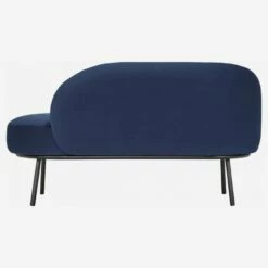 Habitat Méridienne En Velours - Bleu -meubles boutique meridienne en velours bleu 1253645