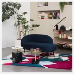 Habitat Méridienne En Velours - Bleu -meubles boutique meridienne en velours bleu 1253653