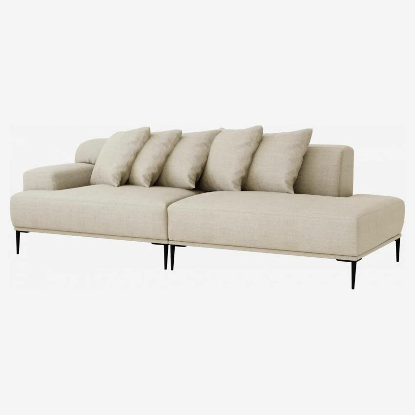 Habitat Méridienne Gauche En Lin - Naturel 2 Habitat Méridienne Gauche En Lin - Naturel – Image 2