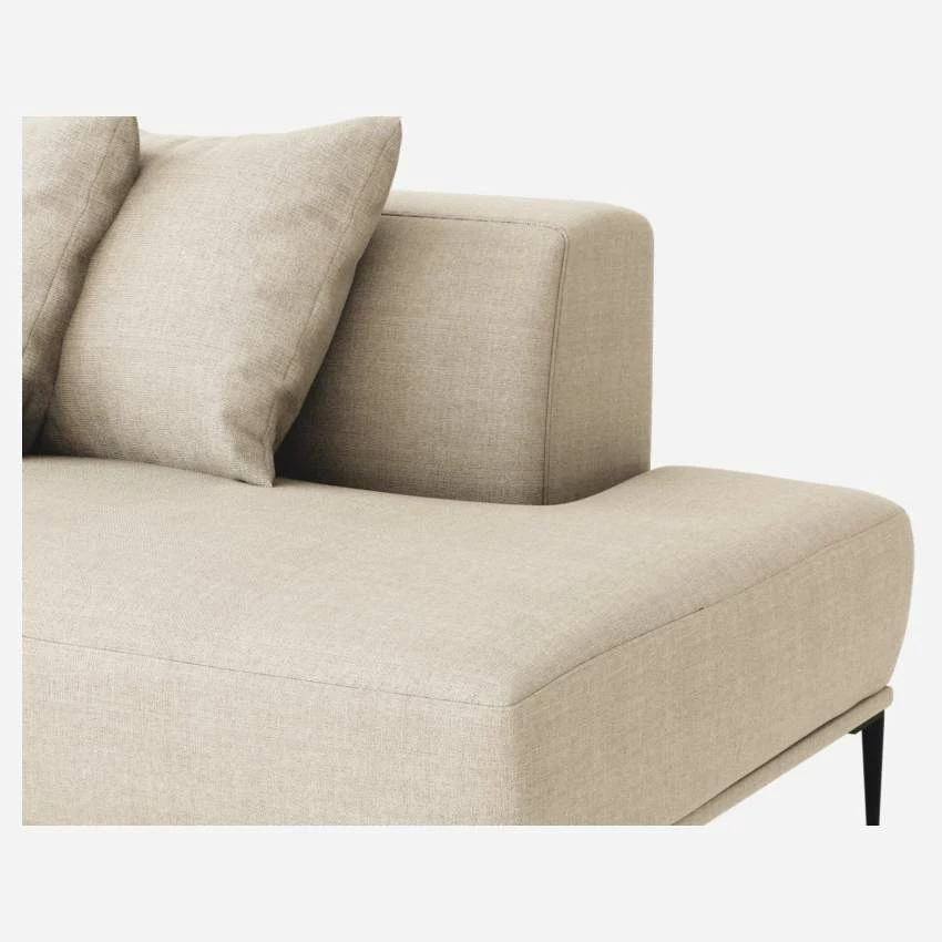 Habitat Méridienne Gauche En Lin - Naturel 4 Habitat Méridienne Gauche En Lin - Naturel – Image 4