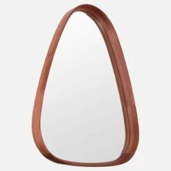 Habitat Miroir Ovale En Chêne - 65 X 80 Cm - Bois Foncé