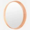 Habitat Miroir Rond 84 Cm En Chêne