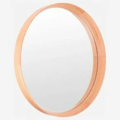 Habitat Miroir Rond 84 Cm En Chêne