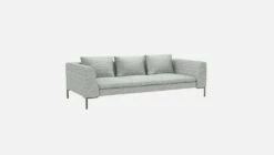 Habitat Canapé 3 Places En Tissu Alba - Gris Brume -meubles boutique montino cnpe 3pl alba gris clair 10273047 2