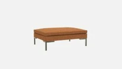 Habitat Repose-pieds En Tissu Lucca - Marron Noisette -meubles boutique montino repose p lucca orange 10272735 2