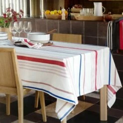 Habitat Nappe En Coton - 160 X 250 Cm - Multicolore -meubles boutique nappe en coton 160 x 250 cm multicolore 8822723 1