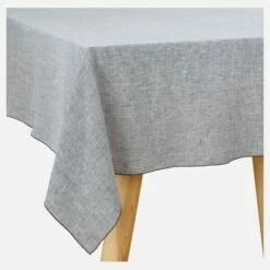 Habitat Nappe En Lin - 150 X 250 Cm - Gris