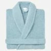 Habitat Peignoir En Coton - Taille Unique - Bleu