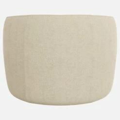 Habitat Fauteuil Arrondi En Tissu Lucca - Blanc Mastic -meubles boutique nova fauteuil forme arrondie beige 13513281