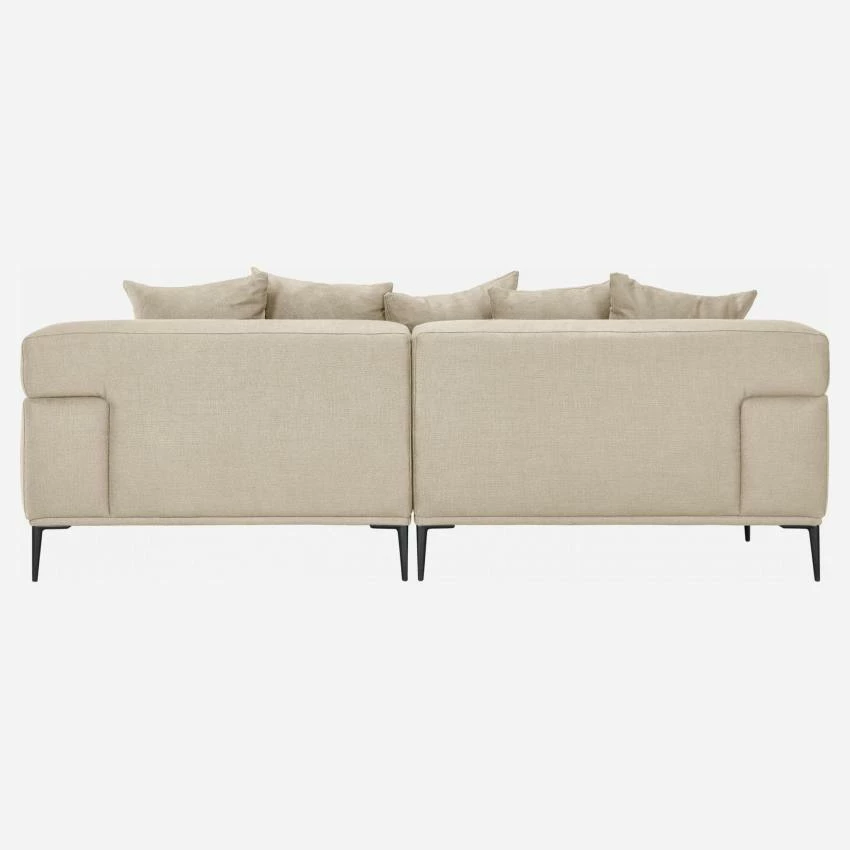 Habitat Canapé 2 Places En Lin Avec Angle Droit - Naturel 3 Habitat Canapé 2 Places En Lin Avec Angle Droit - Naturel – Image 3