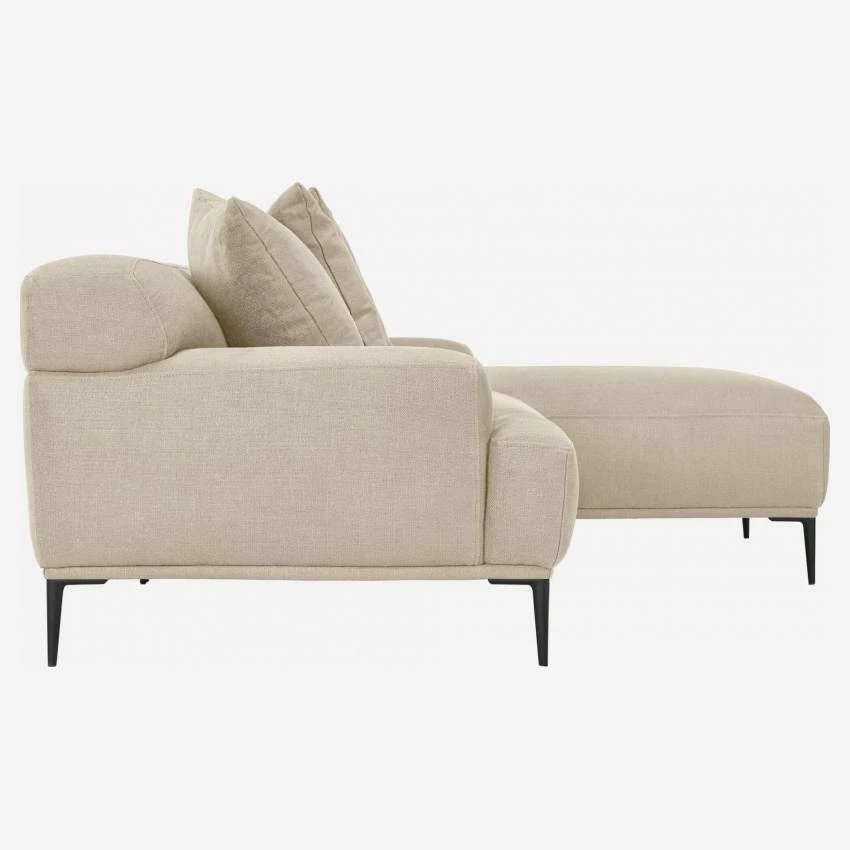 Habitat Canapé 2 Places En Lin Avec Angle Droit - Naturel 5 Habitat Canapé 2 Places En Lin Avec Angle Droit - Naturel – Image 5