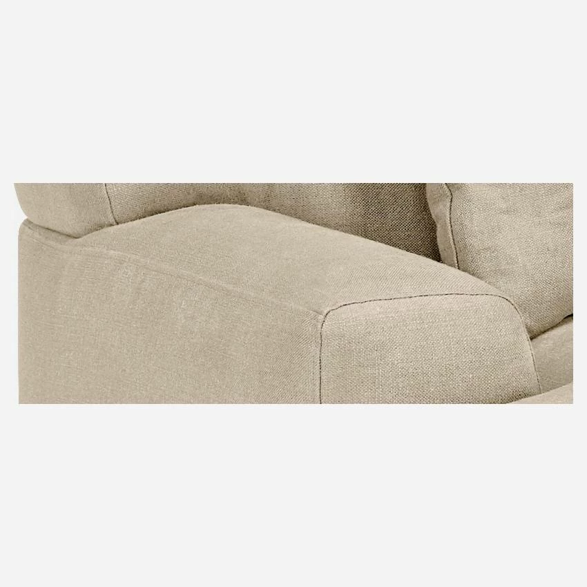 Habitat Canapé 2 Places En Lin Avec Angle Droit - Naturel 6 Habitat Canapé 2 Places En Lin Avec Angle Droit - Naturel – Image 6