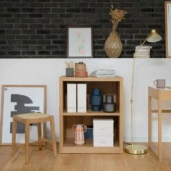 Habitat Petite Bibliothèque - 70 X 85 Cm - Naturel -meubles boutique petite bibliotheque 70 x 85 cm naturel 8675939 1