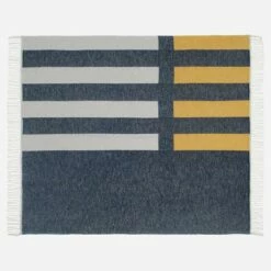 Habitat Plaid En Coton Gratté - 130 X 170 Cm - Jaune -meubles boutique plaid en coton gratte 130 x 170 cm jaune 1328355