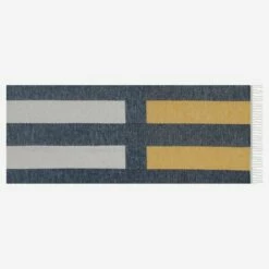 Habitat Plaid En Coton Gratté - 130 X 170 Cm - Jaune -meubles boutique plaid en coton gratte 130 x 170 cm jaune 1328359