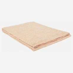 Habitat Plaid En Lin - 130 X 170 Cm - Orange