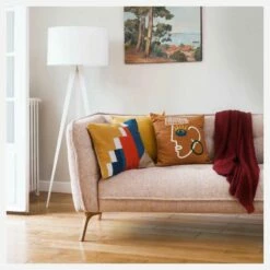 Habitat Plaid Tricoté En Coton - 130 X 170 Cm - Rouille -meubles boutique plaid tricote en coton 130 x 170 cm rouille 1328117