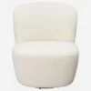 Habitat Fauteuil Pivotant En Tissu - Blanc