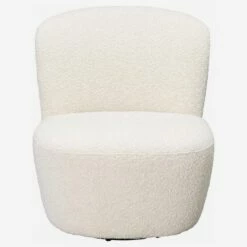 Habitat Fauteuil Pivotant En Tissu - Blanc