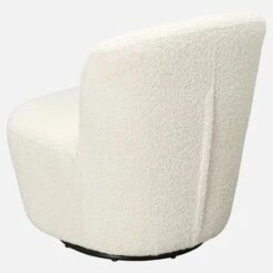 Habitat Fauteuil Pivotant En Tissu - Blanc 8 Habitat Fauteuil Pivotant En Tissu - Blanc -meubles boutique poltrona giratoria de tecido branco 1255907