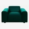 Habitat Fauteuil En Velours - Vert émeraude