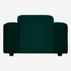 Habitat Fauteuil En Velours - Vert émeraude -meubles boutique poltrona in velluto verde smeraldo 1251479