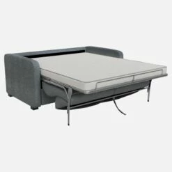 Habitat Canapé Convertible 2 Places Avec Accoudoirs Fins En Tissu - Bleu Gris -meubles boutique porto cnp lit slim 2p bleu hdr 2796539