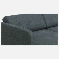 Habitat Canapé Convertible 2 Places Avec Accoudoirs Fins En Tissu - Bleu Gris -meubles boutique porto cnp lit slim 2p bleu hdr 2796547