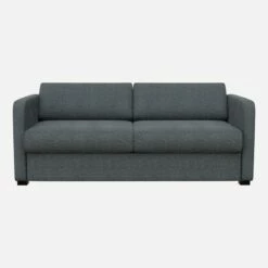 Habitat Canapé Convertible 3 Places Avec Accoudoirs Fins En Tissu - Bleu Gris -meubles boutique porto cnp lit slim 3p bleu hdr 2796491 1