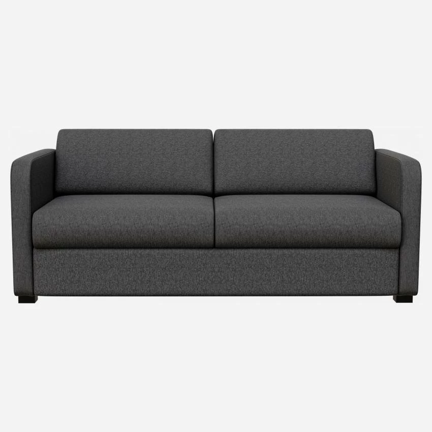 Habitat Canapé Convertible 3 Places Avec Accoudoirs Fins En Tissu - Gris Foncé 1 Habitat Canapé Convertible 3 Places Avec Accoudoirs Fins En Tissu - Gris Foncé