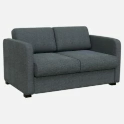 Habitat Canapé Convertible Compact Avec Accoudoirs Fins En Tissu - Bleu Gris -meubles boutique porto cnp lit slim compct bleu hdr 2796575