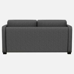 Habitat Canapé Convertible 2 Places à Lattes Avec Accoudoirs Fins En Tissu - Gris Foncé -meubles boutique porto cnp lit slim lat 2p gris fonc hdr 1704733
