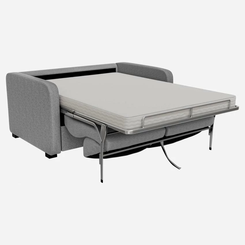 Habitat Canapé Convertible 2 Places à Lattes Avec Accoudoirs Fins En Tissu - Gris 3 Habitat Canapé Convertible 2 Places à Lattes Avec Accoudoirs Fins En Tissu - Gris – Image 3
