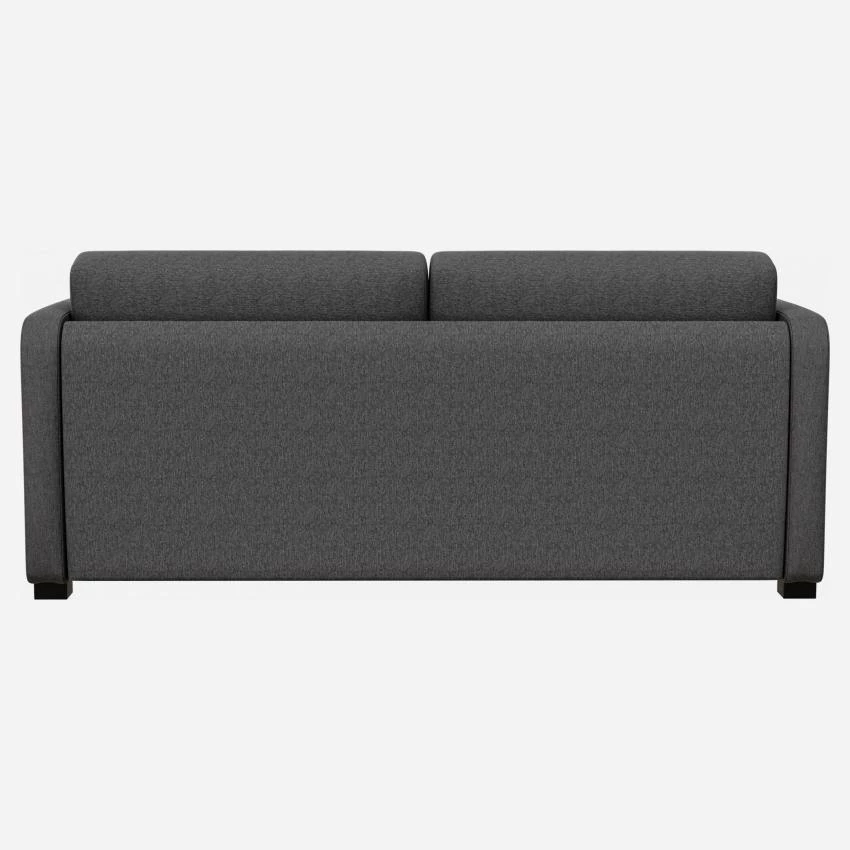 Habitat Canapé Convertible 3 Places à Lattes Avec Accoudoirs Fins En Tissu - Gris Foncé 4 Habitat Canapé Convertible 3 Places à Lattes Avec Accoudoirs Fins En Tissu - Gris Foncé – Image 4