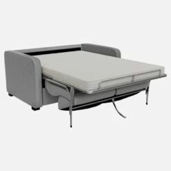 Habitat Canapé Convertible 3 Places à Lattes Avec Accoudoirs Fins En Tissu - Gris -meubles boutique porto cnp lit slim lat 3p gris hdr 1704705