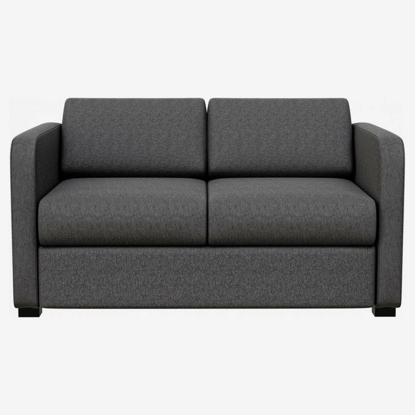 Habitat Canapé Convertible Compact à Lattes Avec Accoudoirs Fins En Tissu - Gris Foncé 1 Habitat Canapé Convertible Compact à Lattes Avec Accoudoirs Fins En Tissu - Gris Foncé