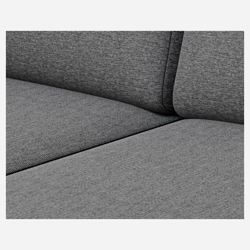 Habitat Canapé Convertible Compact à Lattes Avec Accoudoirs Fins En Tissu - Gris Foncé 6 Habitat Canapé Convertible Compact à Lattes Avec Accoudoirs Fins En Tissu - Gris Foncé – Image 6