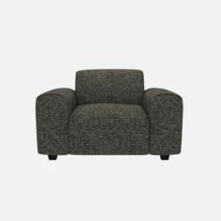 Habitat Fauteuil En Tissu Alba - Gris Ardoise -meubles boutique posada fauteuil alba gris anthracite 10274013 1