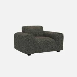 Habitat Fauteuil En Tissu Alba - Gris Ardoise -meubles boutique posada fauteuil alba gris anthracite 10274017 1