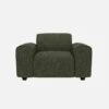 Habitat Fauteuil En Tissu Lucca - Vert Mousse