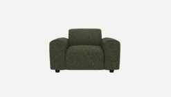 Habitat Fauteuil En Tissu Lucca - Vert Mousse -meubles boutique posada fauteuil lucca vert 10273769 2