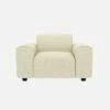Habitat Fauteuil En Tissu Venezia - Blanc Craie