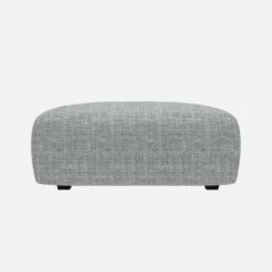 Habitat Repose-pieds En Tissu Melina - Gris Asphalte -meubles boutique posada repose pieds melina gris clair 10273481 1