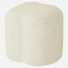 Habitat Pouf En Tissu De Forme Organique – Blanc - Design By Marie Matsuura