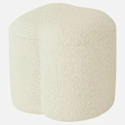 Habitat Pouf En Tissu De Forme Organique – Blanc - Design By Marie Matsuura