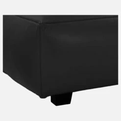 Habitat Repose-pieds En Cuir Savoy - Noir Obsidienne -meubles boutique repose pieds en cuir savoy noir 1229475