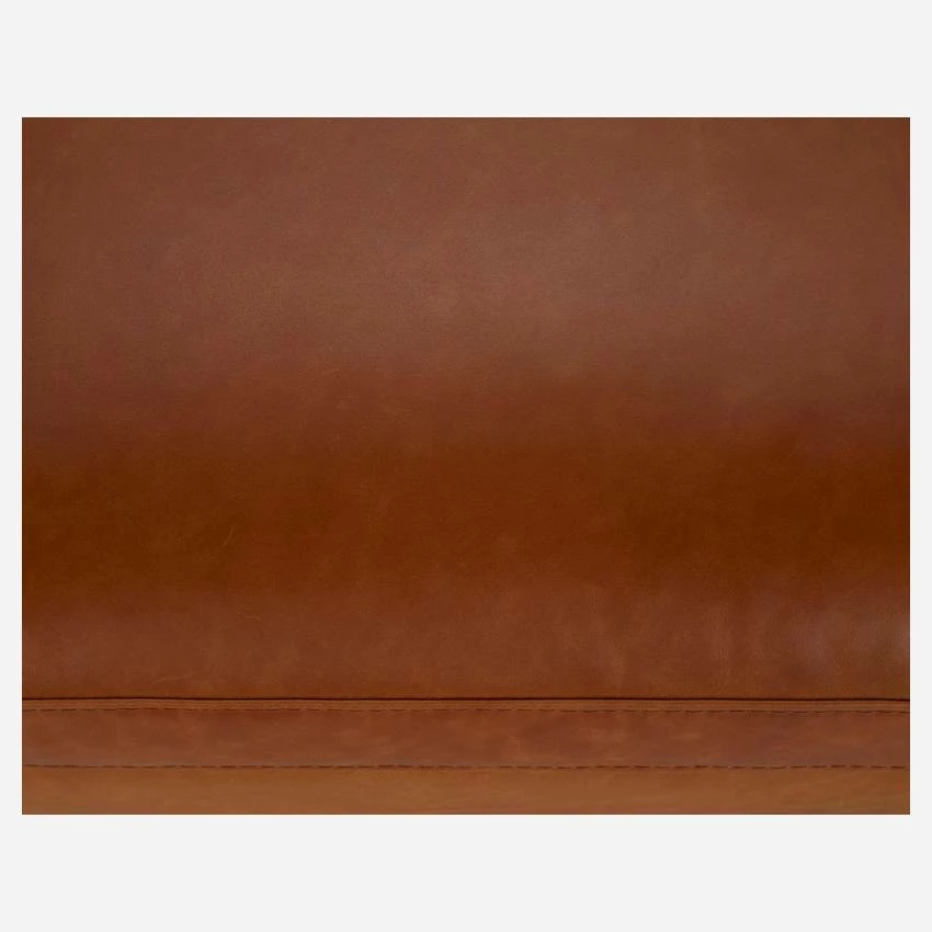 Habitat Repose-pieds En Cuir Vintage Leather - Marron Cognac 6 Habitat Repose-pieds En Cuir Vintage Leather - Marron Cognac – Image 6
