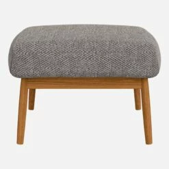 Habitat Repose-pieds En Tissu Bellagio - Gris Nocturne -meubles boutique repose pieds en tissu bellagio gris noir 1309981 1